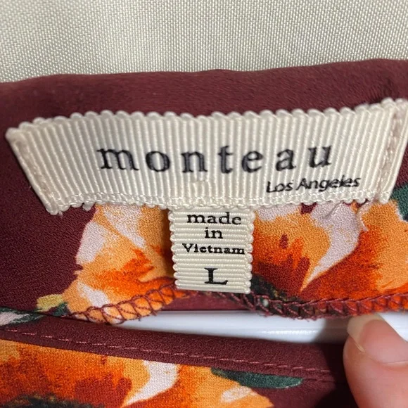 Monteau Anthropologie Floral Blouse - Picture 2 of 4